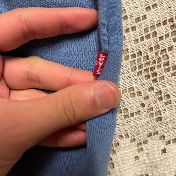 Men’s blue Levi’s zip up hoodie sweatshirt size medium - Picture 3 of 4